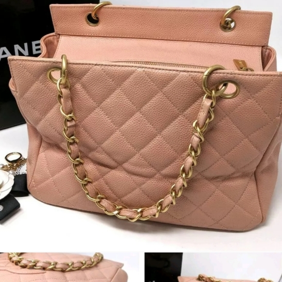 🎉HPx2🎉CHANEL Pink Caviar Petite Timeless Tote - Picture 9 of 15